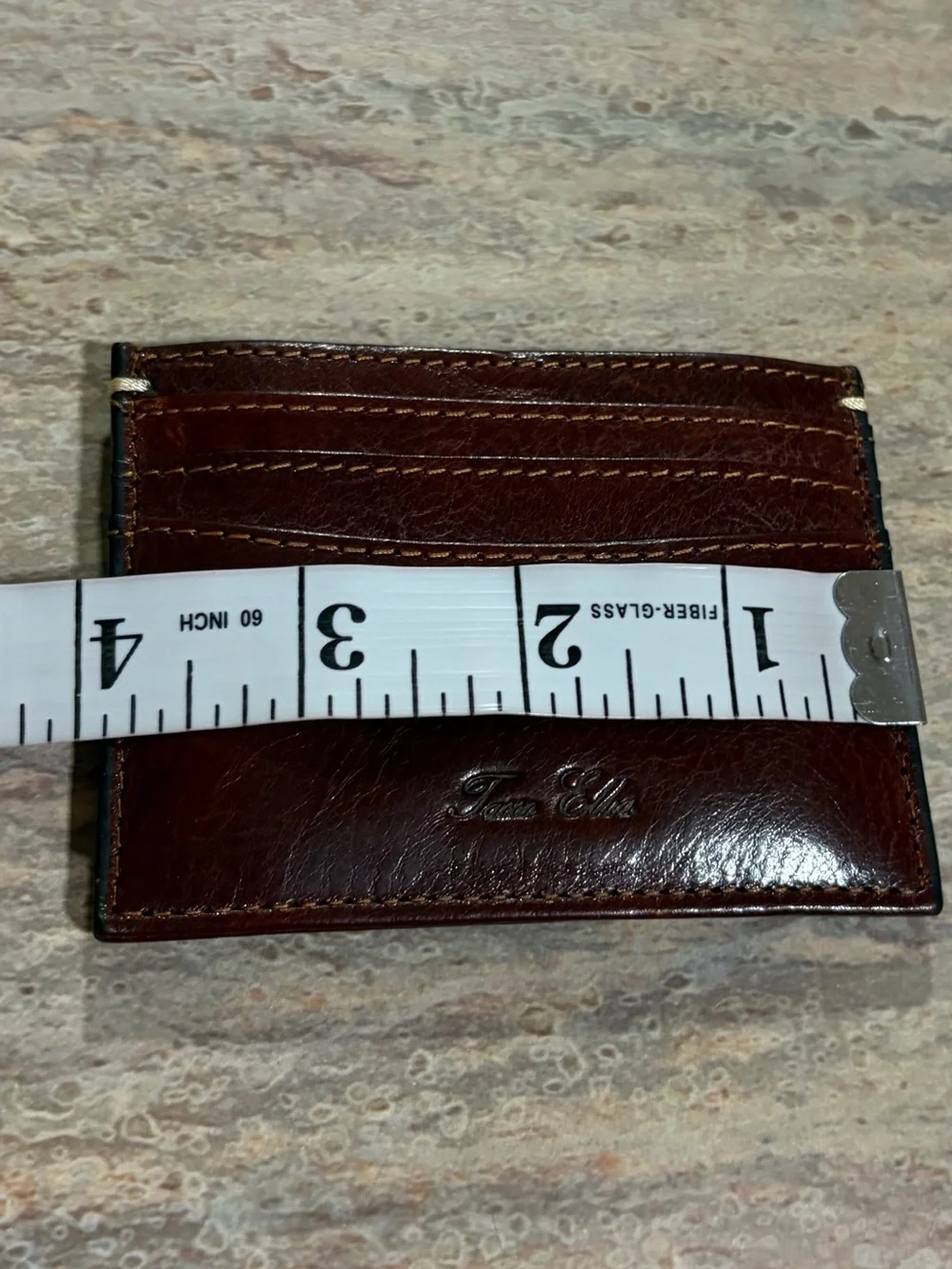 Tasso Elba Men’s Brown Leather Card Wallet